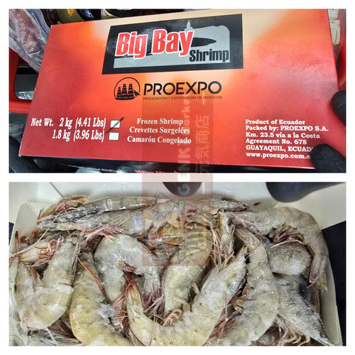 DAYSEADAY Big Bay Vannamei Shrimp 20/30 (0% glazed) 2Kg