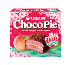 ORION Chocopie Sakura Peach Flavour 12Pcs 360G