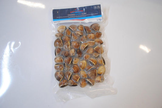 JASMINE Cooked Whole Brown Clam 40/60 1Kg