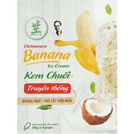 BAMBOO TREE Ice Bar Banana Coconut Peanut 4X90G