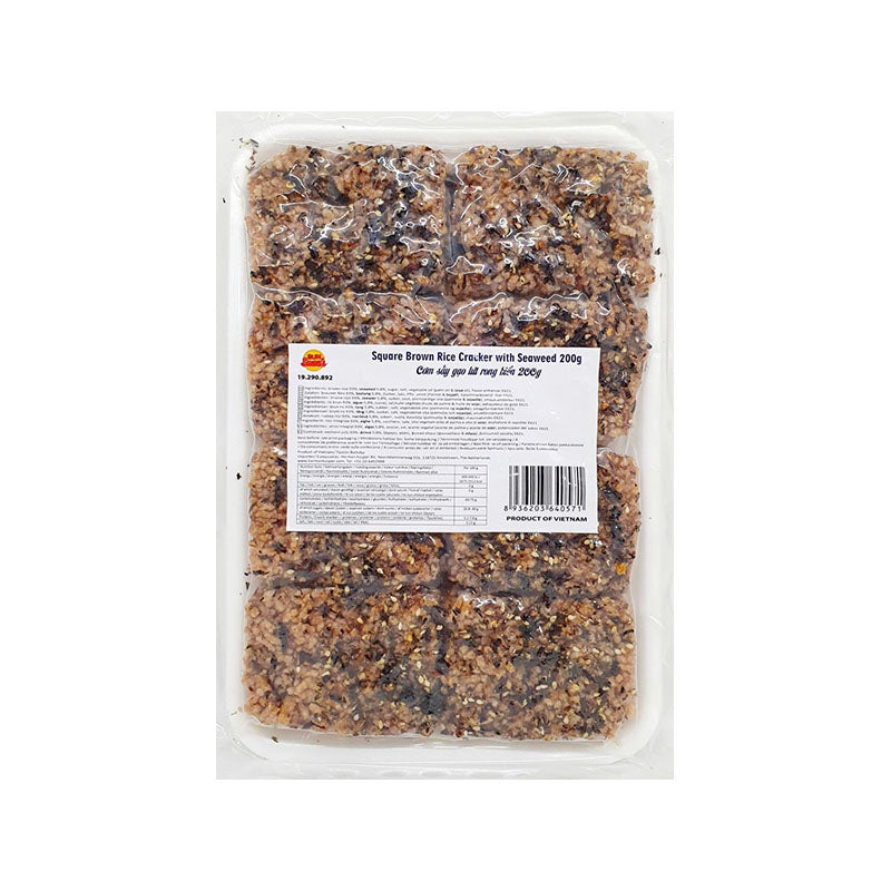 JASMINE Vn Rice Cracker Seaweed - Com Chay Gao Lut 200G