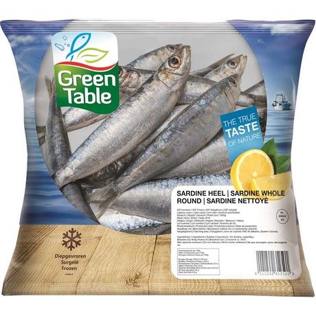 GREEN TABLE Sardines Iqf 8/10 1Kg