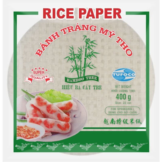 BAMBOO TREE Rice Paper Summer Roll Round 22 Cm 400 G