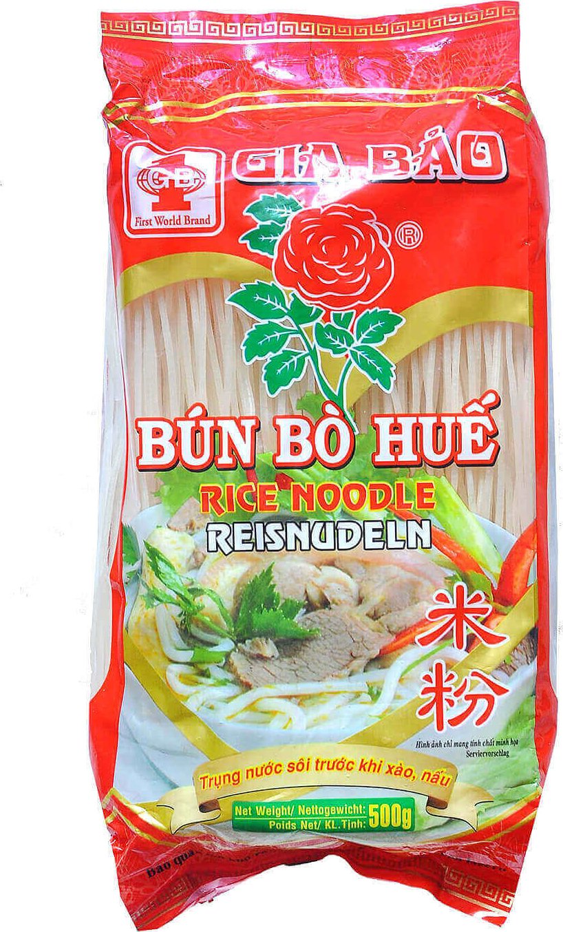 GIA BAO Rice Noodles 1.5Mm 500G - Bun Bo Hue