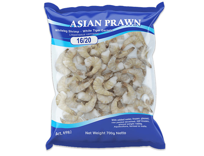 MOOIJER Vannamei (Whiteleg) Shrimps Raw Hlso 16/20 1Kg