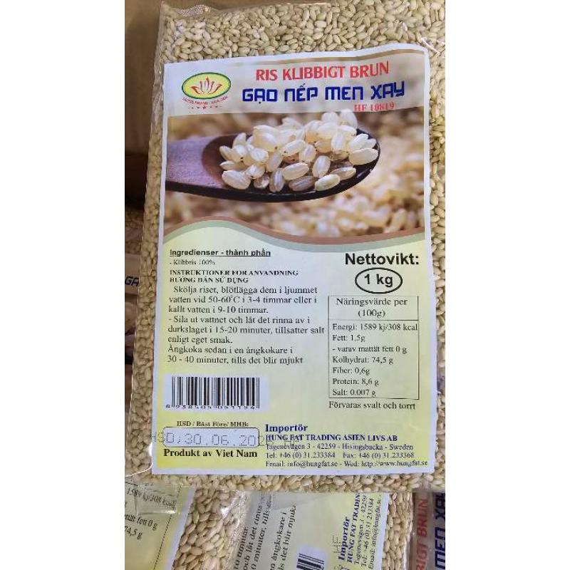 JASMINE Brown Rice - Gao Nep Men Xay 1Kg