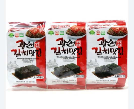 SAMWON Snack Seaweed Kimchi Flavour 3X5G