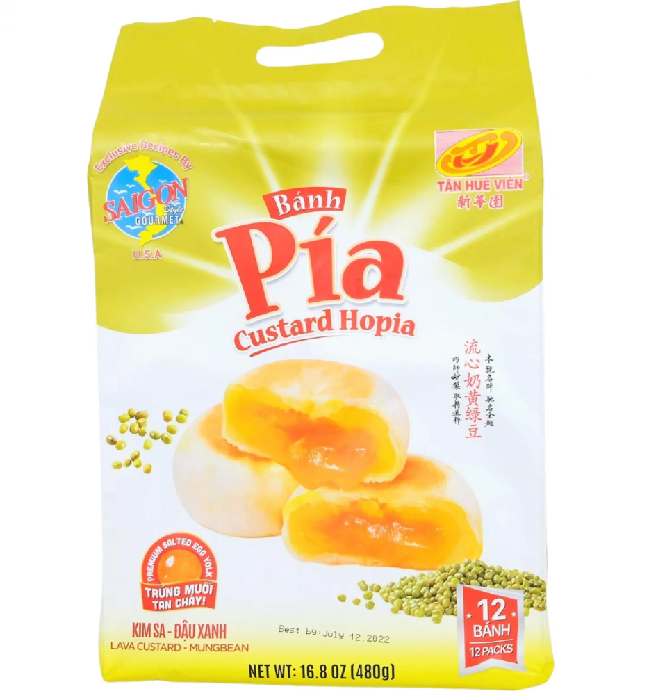 TAN HUE VIEN Pia Cake Kim Sa Mung Bean 480G