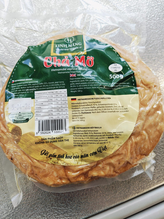 JASMINE Fresh Fat Pork Paste - Cha Mo 500G