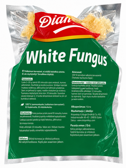 DIAMOND China White Fungus, Dried Sparissa Crispa  / Nam Tuyet 100G