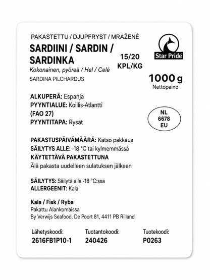 JASMINE Sardines 1Kg - Ca Nuc