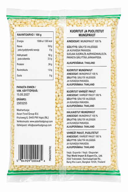 COCK Peeled Split Mung Bean 400G