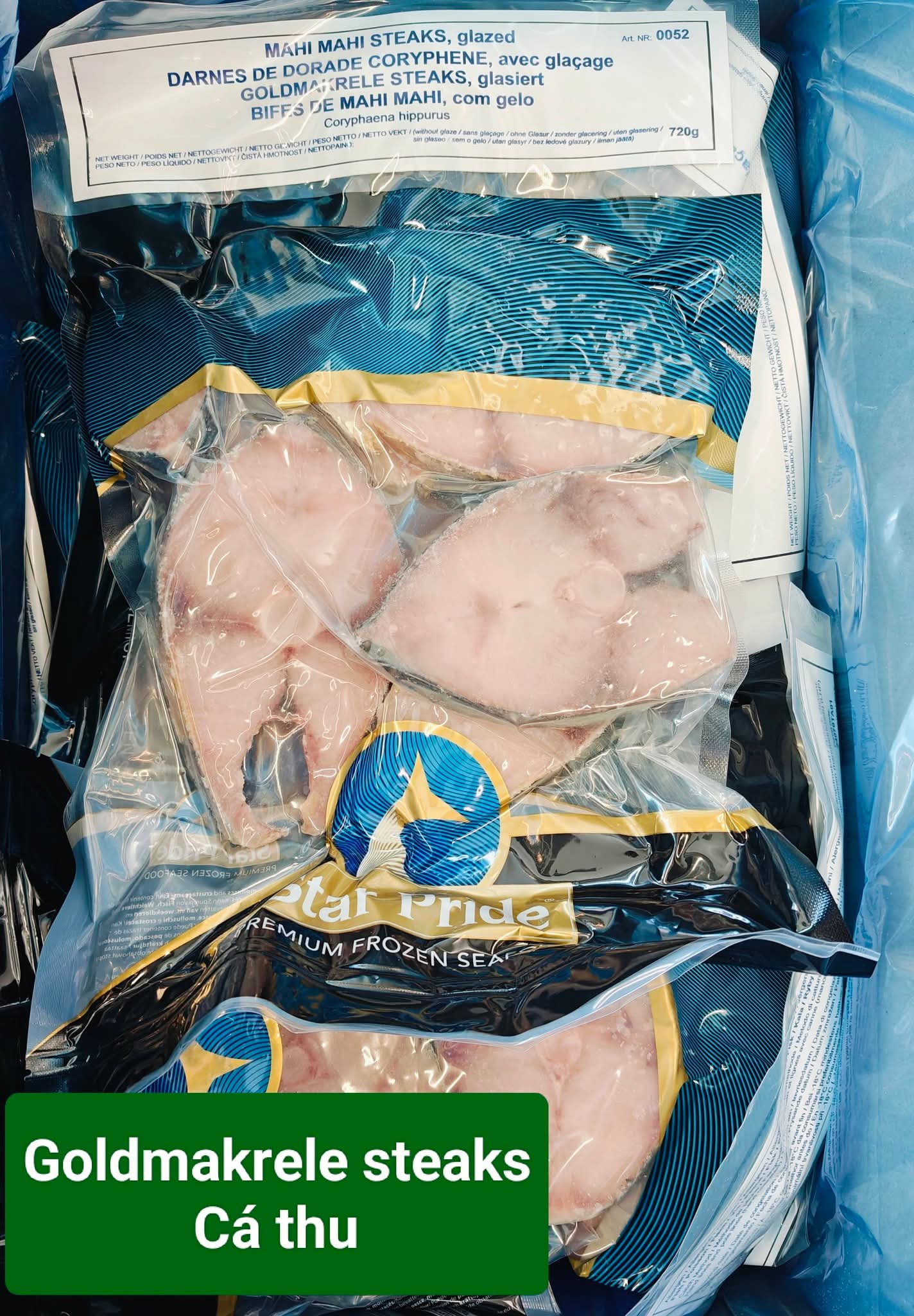 STAR PRIDE Mahi Mahi Steaks/Gold Mackerel Ca Thu - 720G