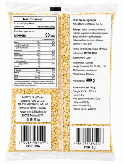 GOLDEN CHEF Mung Beans Peeled & Split 400G