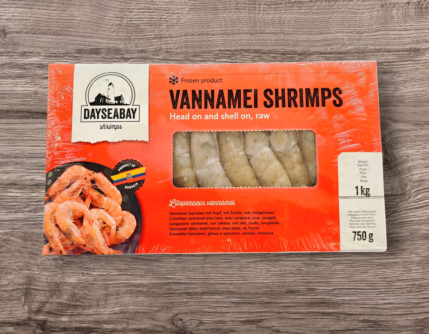 DAYSEABAY Vannamei Shrimps Hoso 16/20 1Kg