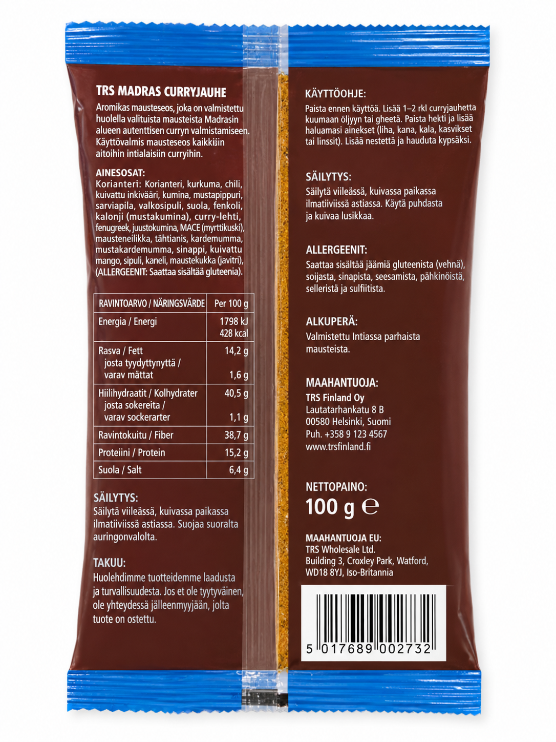 TRS Curry Powder Madras Milk 100G