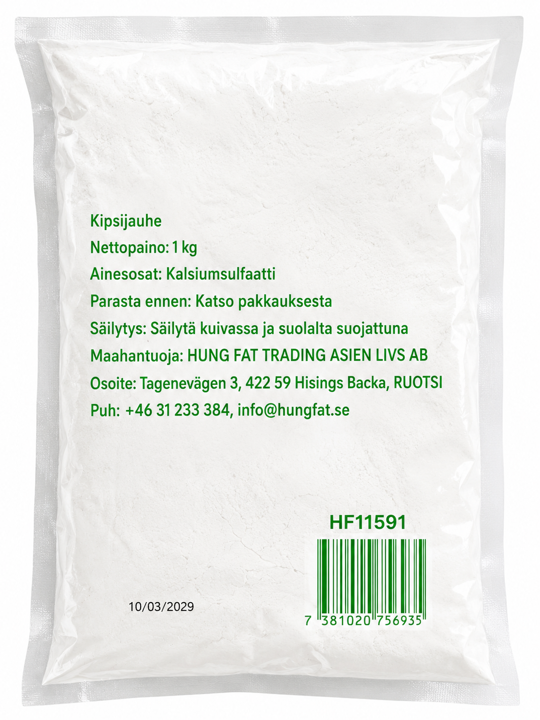 JASMINE Gypsum Powder - Bot Thach Cao 1Kg