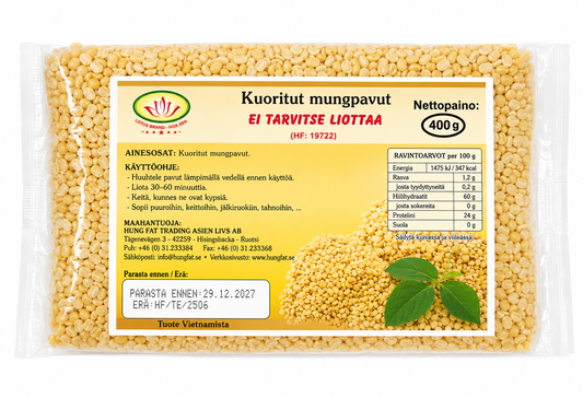 LOTUS Peeled Splited Mung Bean - Dau Xanh 400G