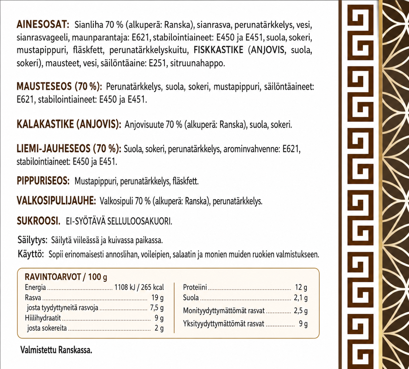 HOA NAM Pork Meat Loaf With Rind 500G  - Gio Bi