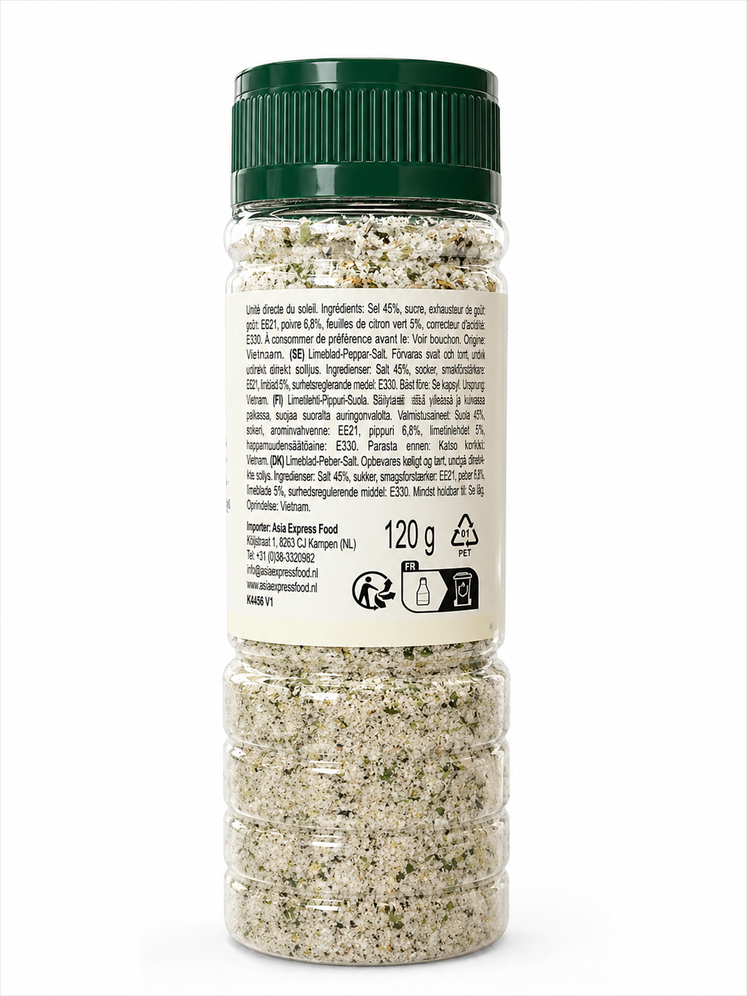 DH FOODS Pepper Lime Leaf Salt - Muoi Tieu Chanh 120g