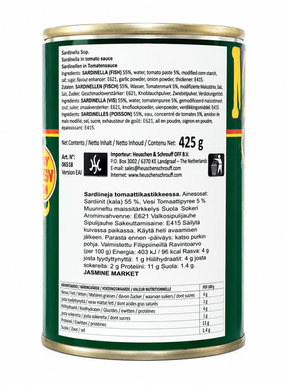 MEGA Sardines Tomato Sauce Green 425G
