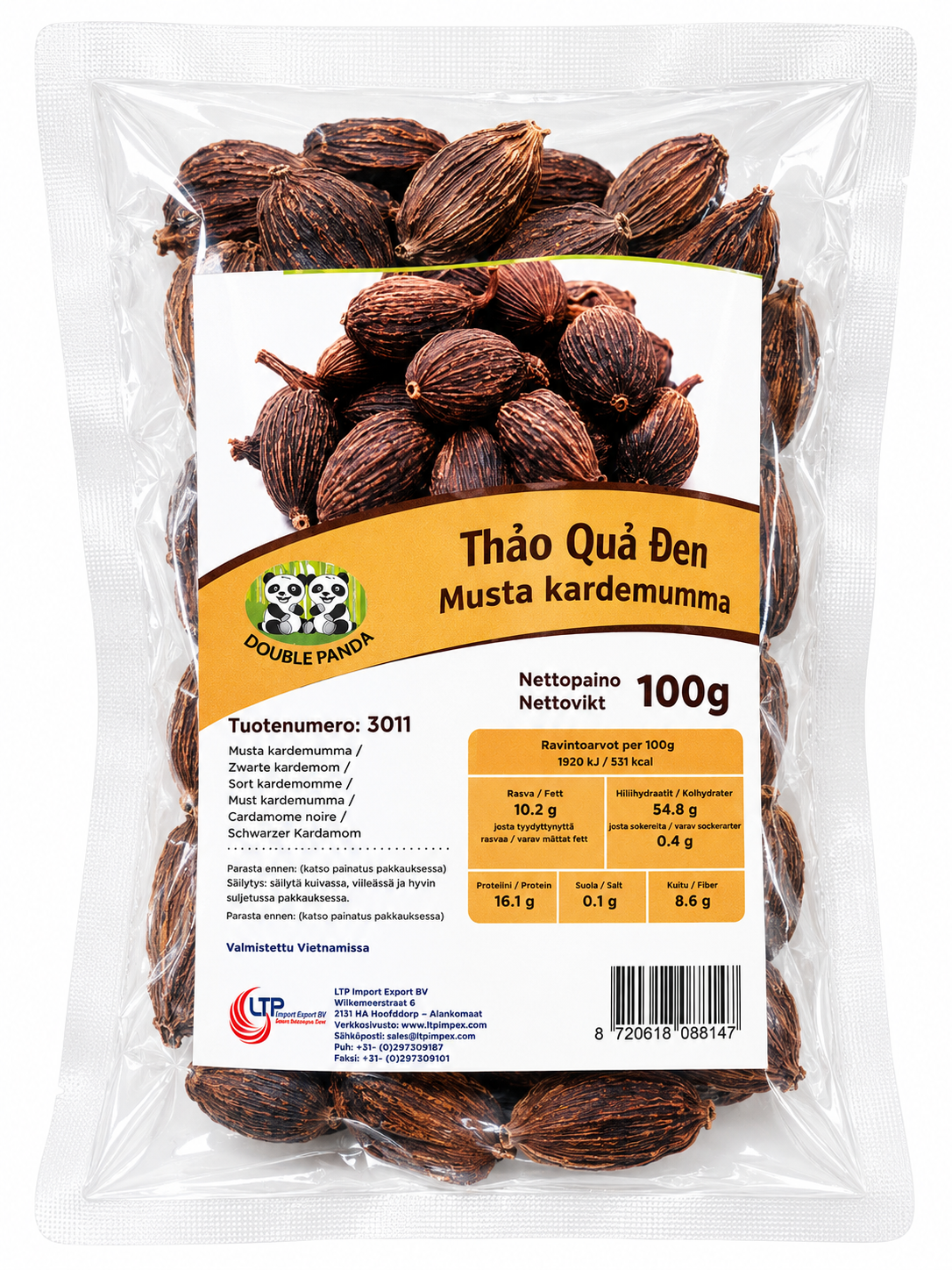 DOUBLE PANDA Black Cardamom - Thao Qua 100G
