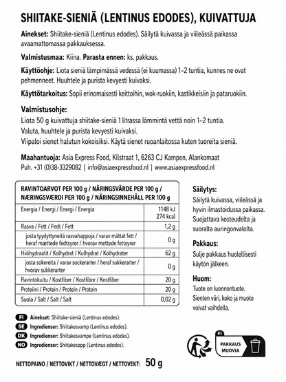 MOUNTAINS Tung Ku Mushrooms - Nam Dong Co 50 G